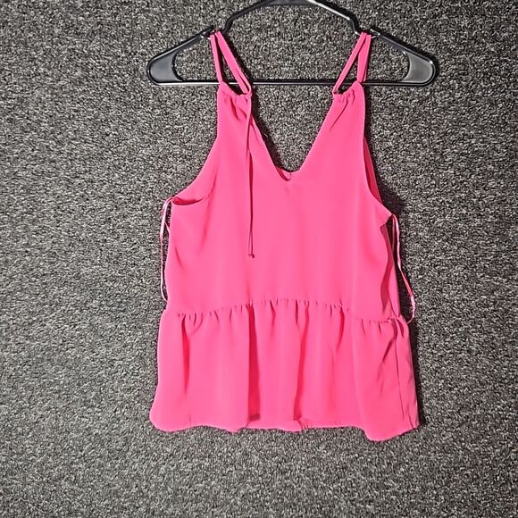 NWT Olive and Oak Pink XS Spaghetti Strap Top Blouse - Picture 12 of 12